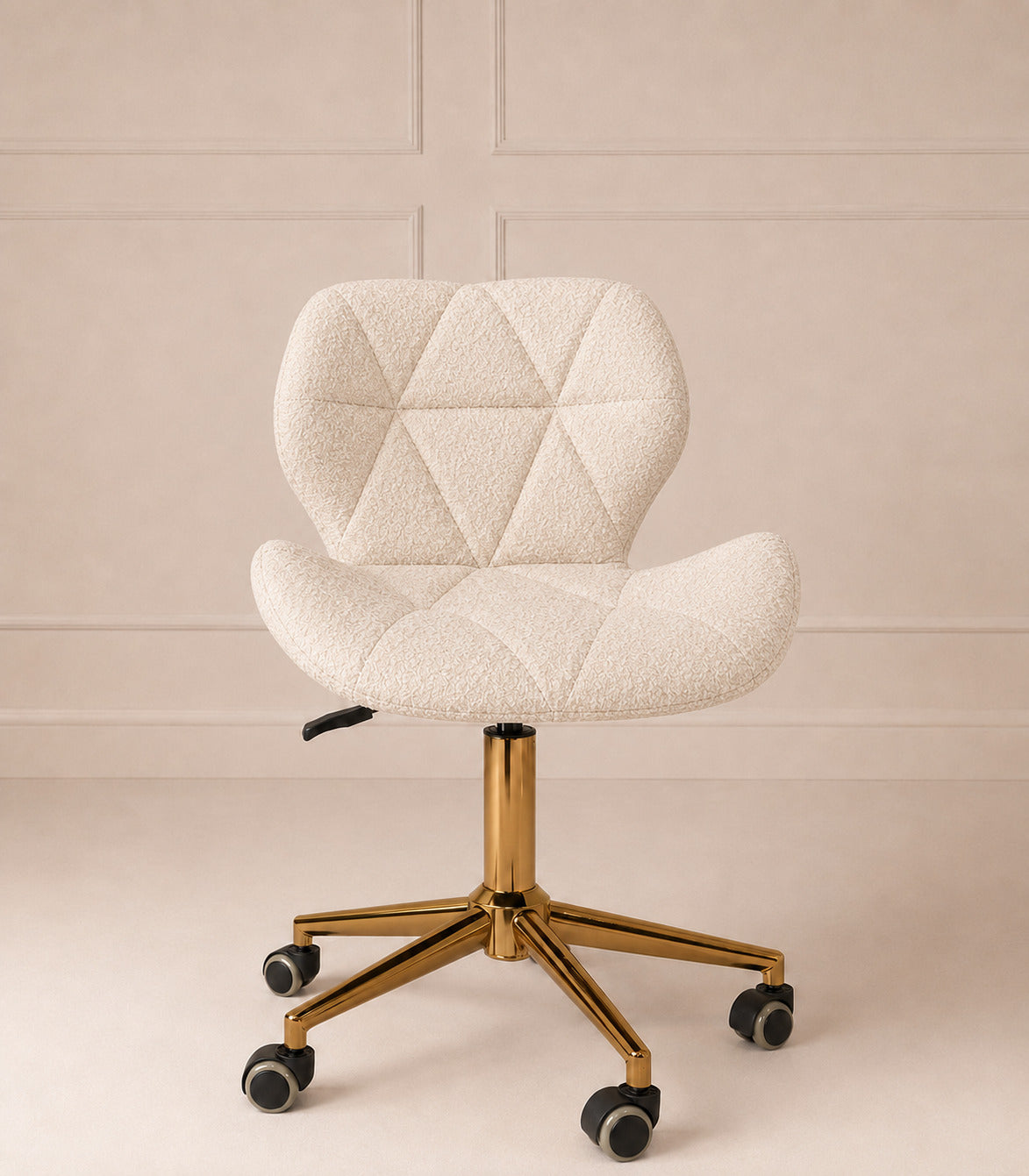 Chair goud teddy creme