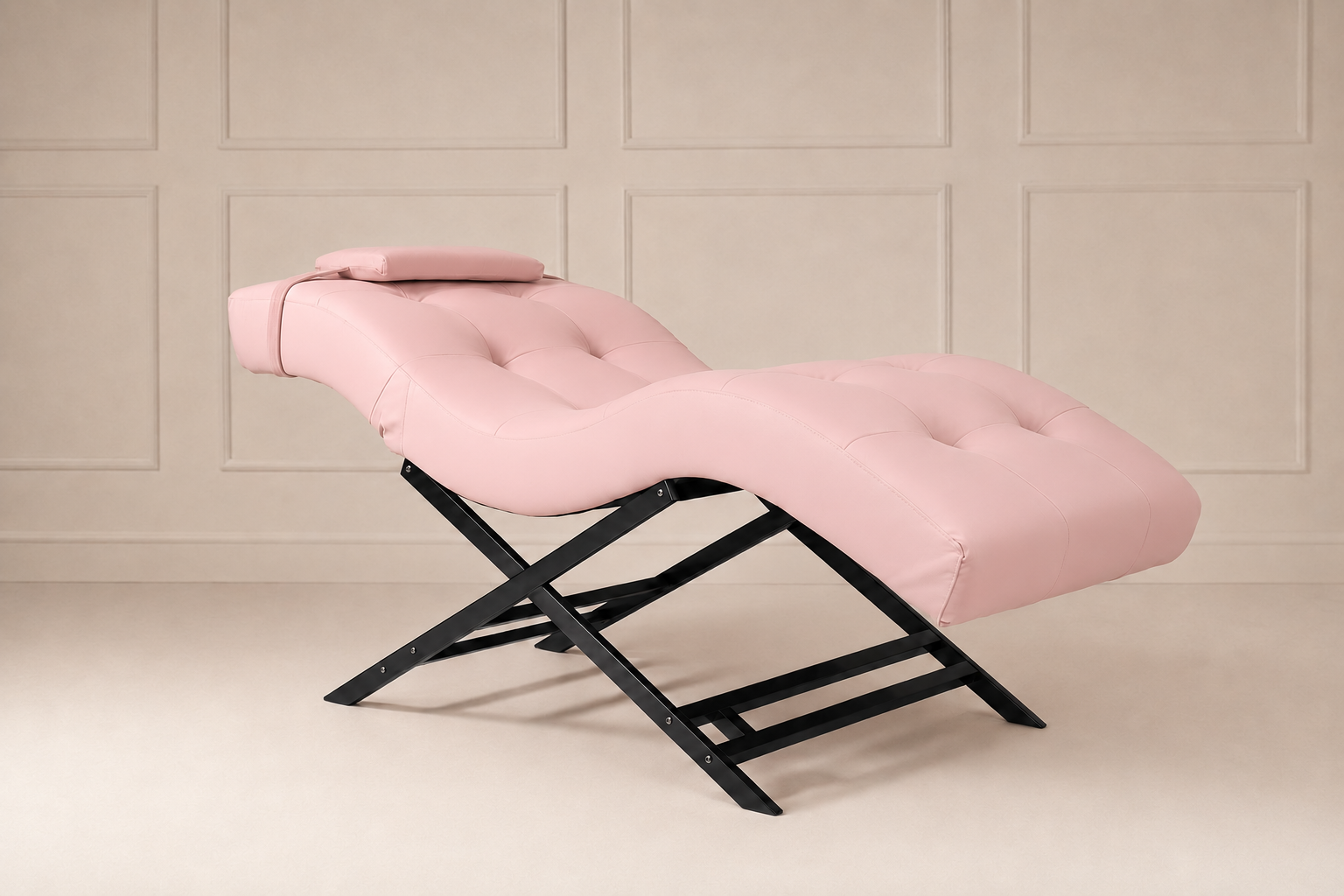 Nova Beauty Seat lederlook roze frame zwart