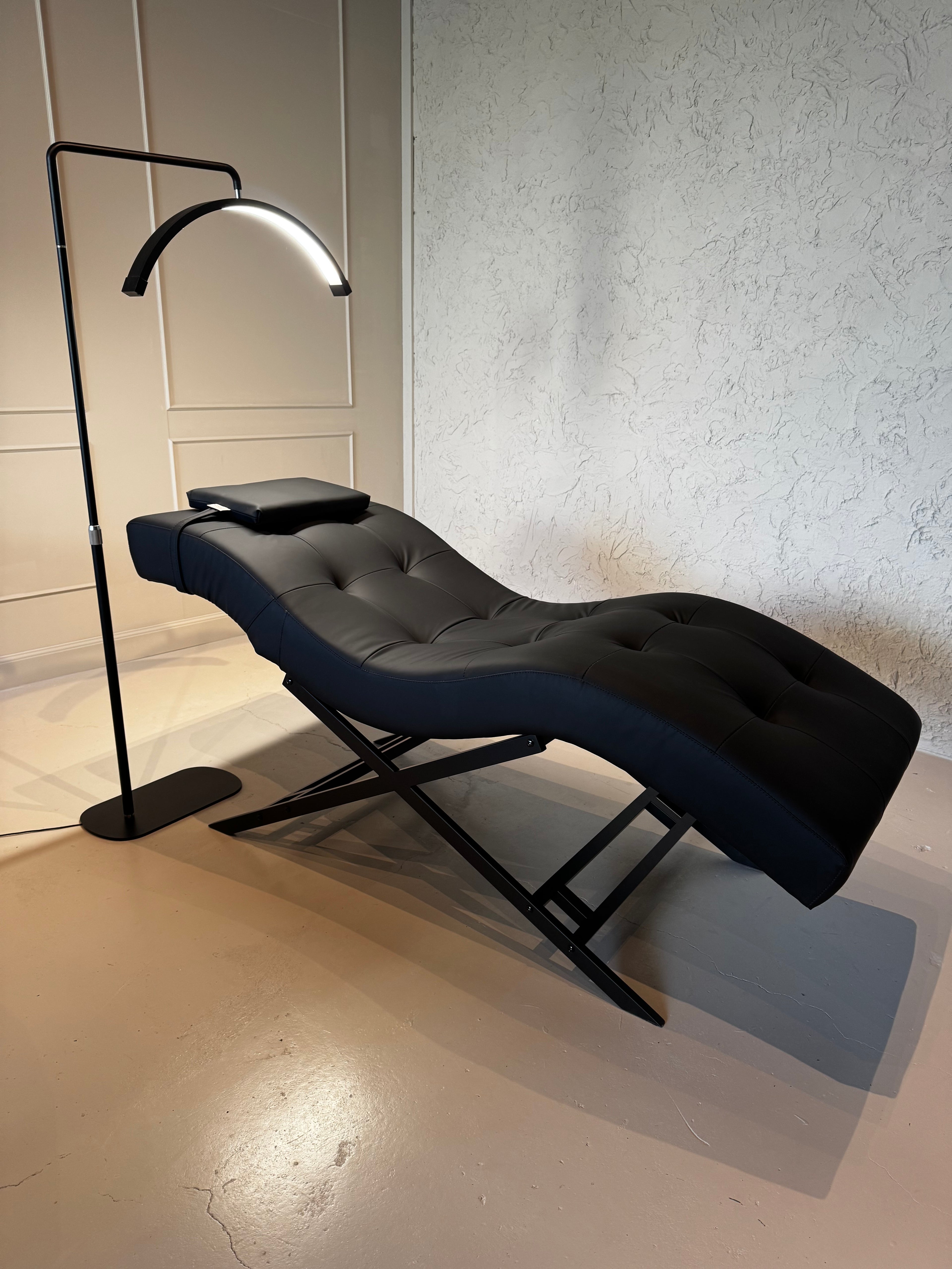 Leather Look Black With Black