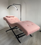 Soft Pink Velvet With Black