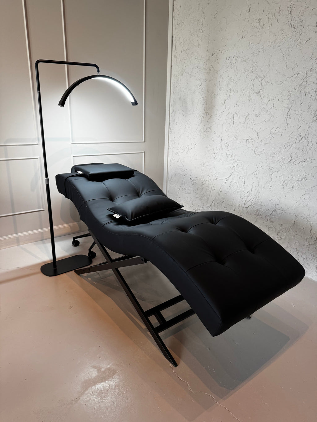 Leather Look Black With Black