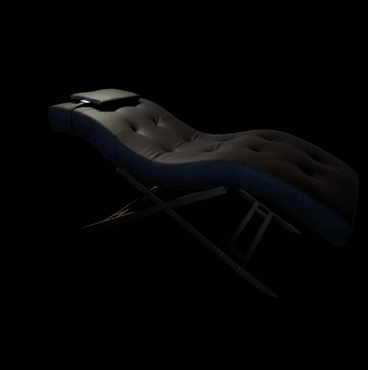 Leather Look Black With Black