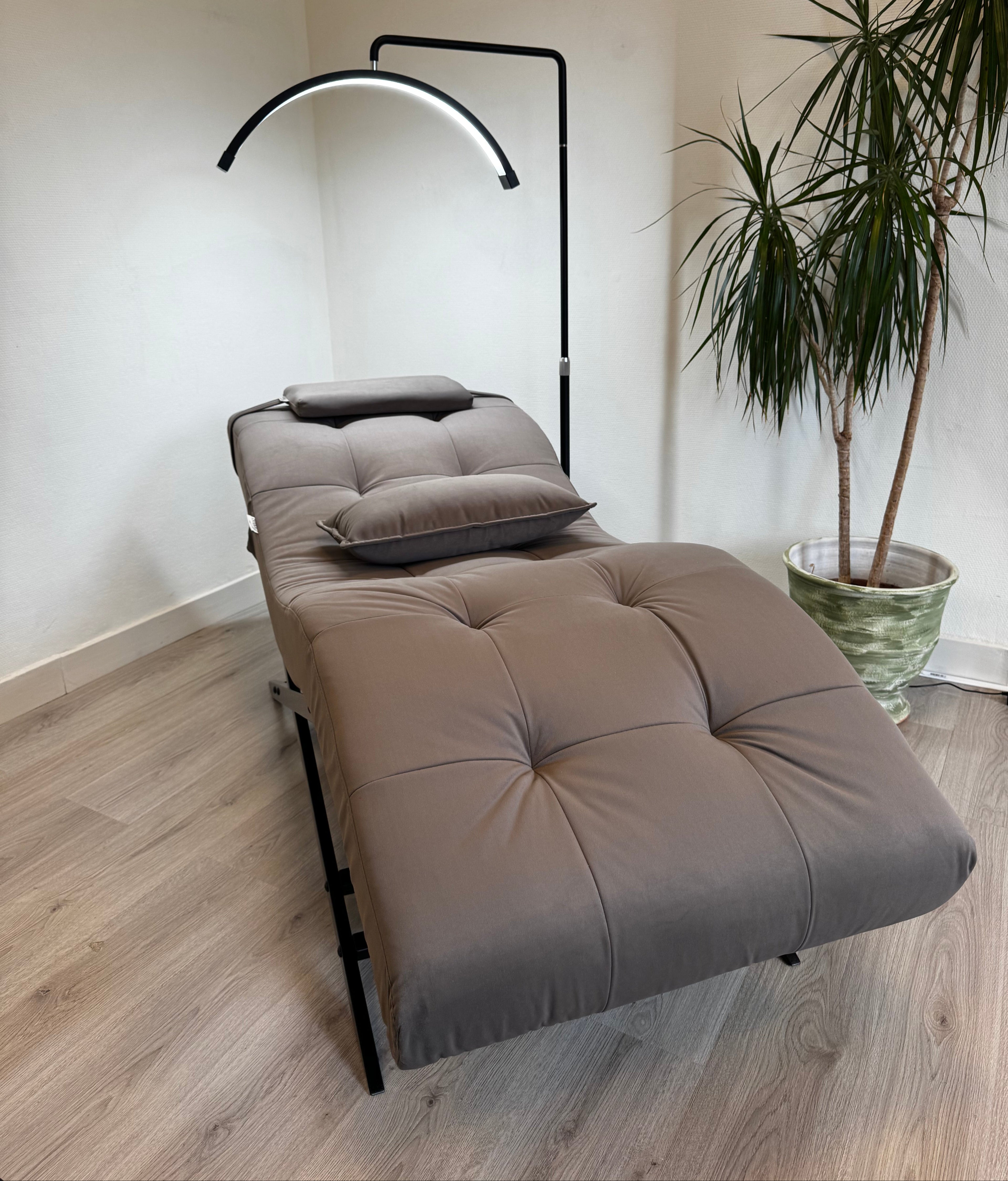 Velvet Taupe With Black