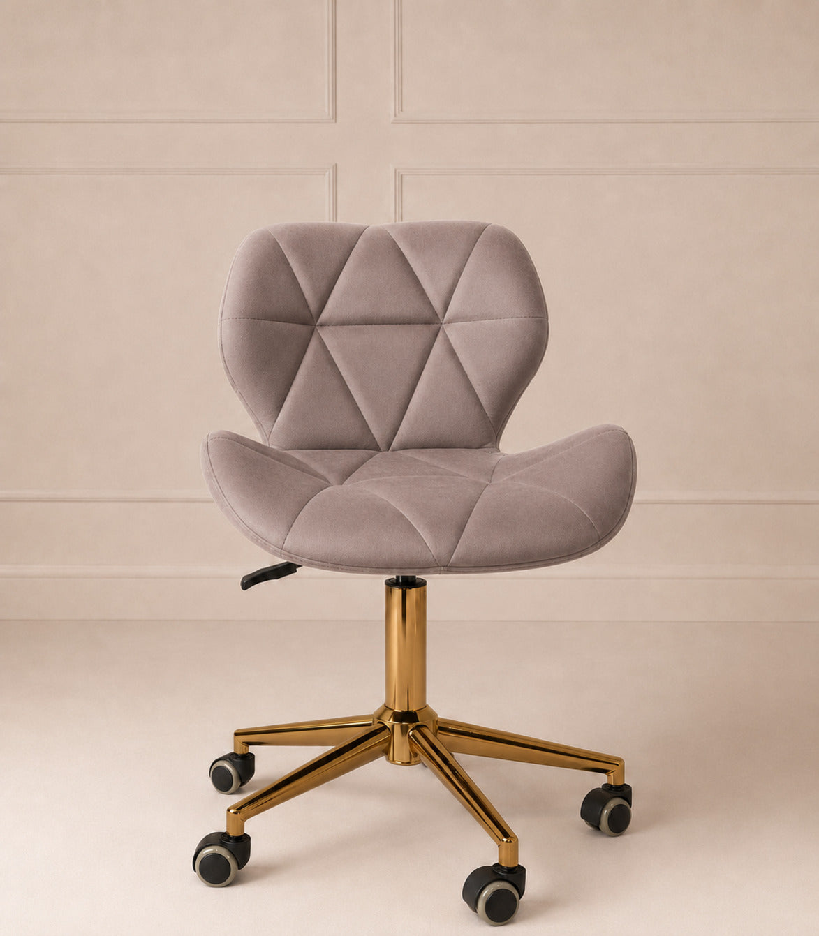 Chair goud velvet taupe