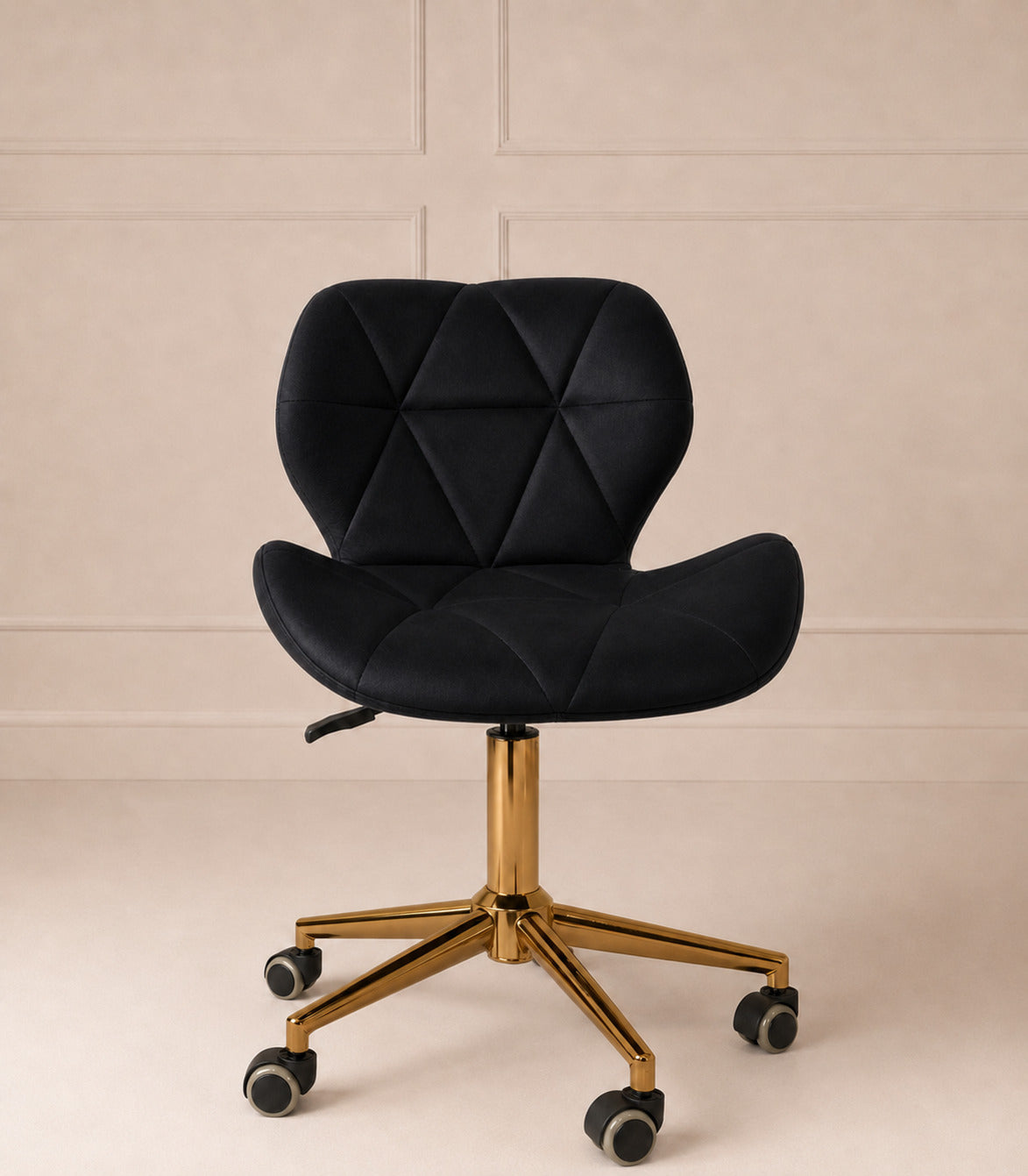 Chair goud velvet zwart