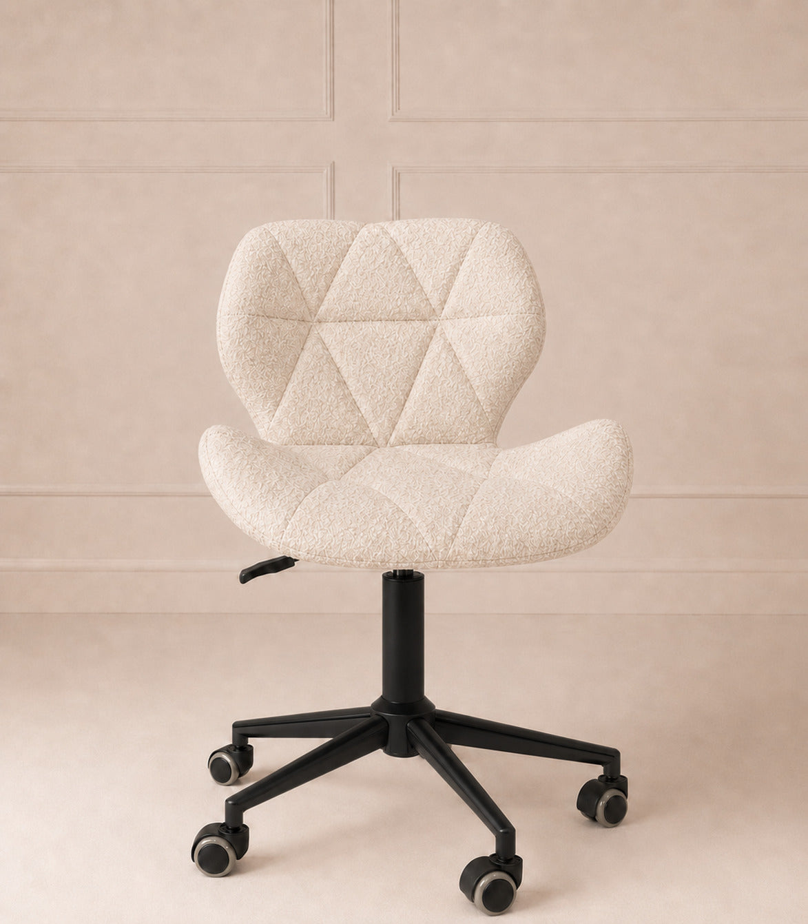 Chair zwart teddy creme