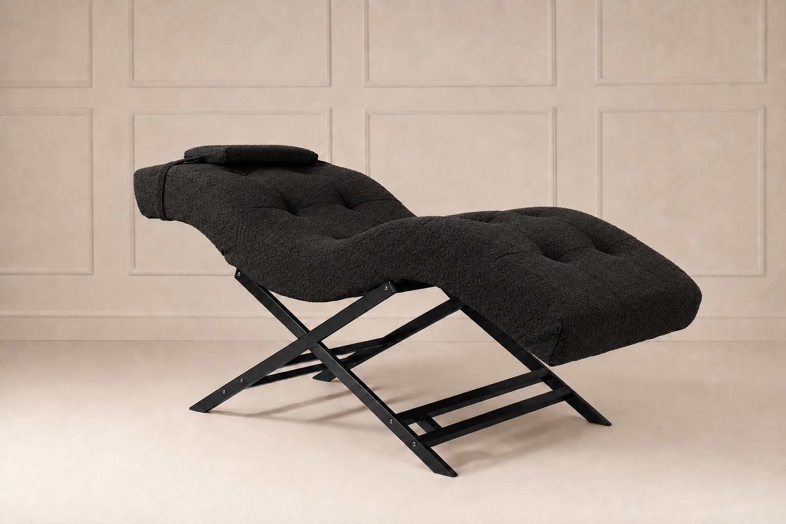 Nova Beauty Seat teddy zwart frame zwart