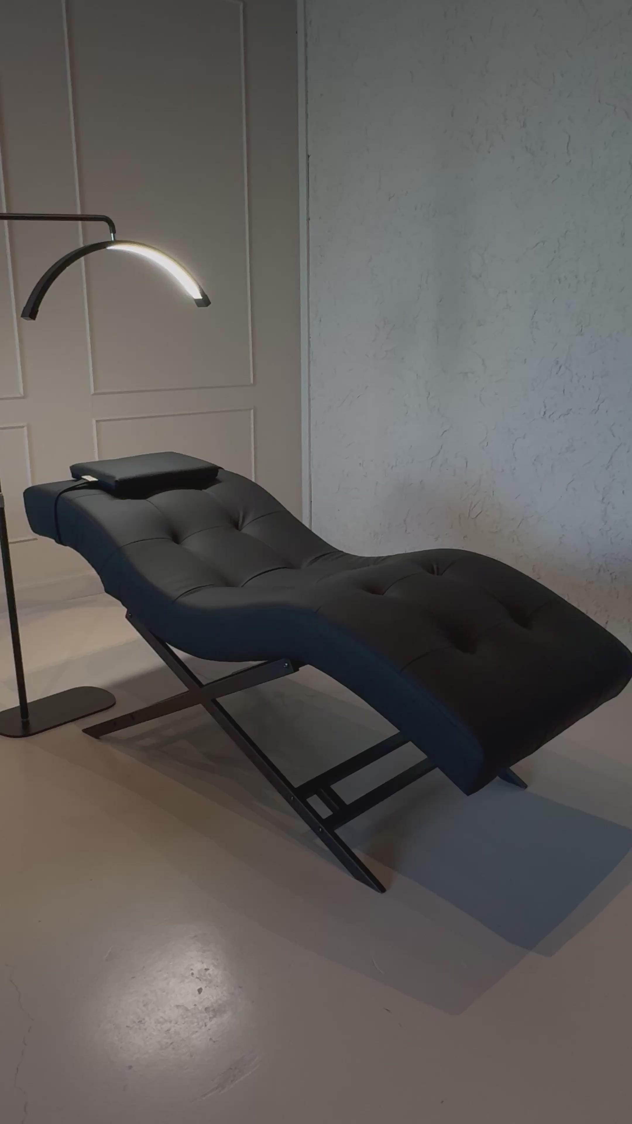 Leather Look Black With Black