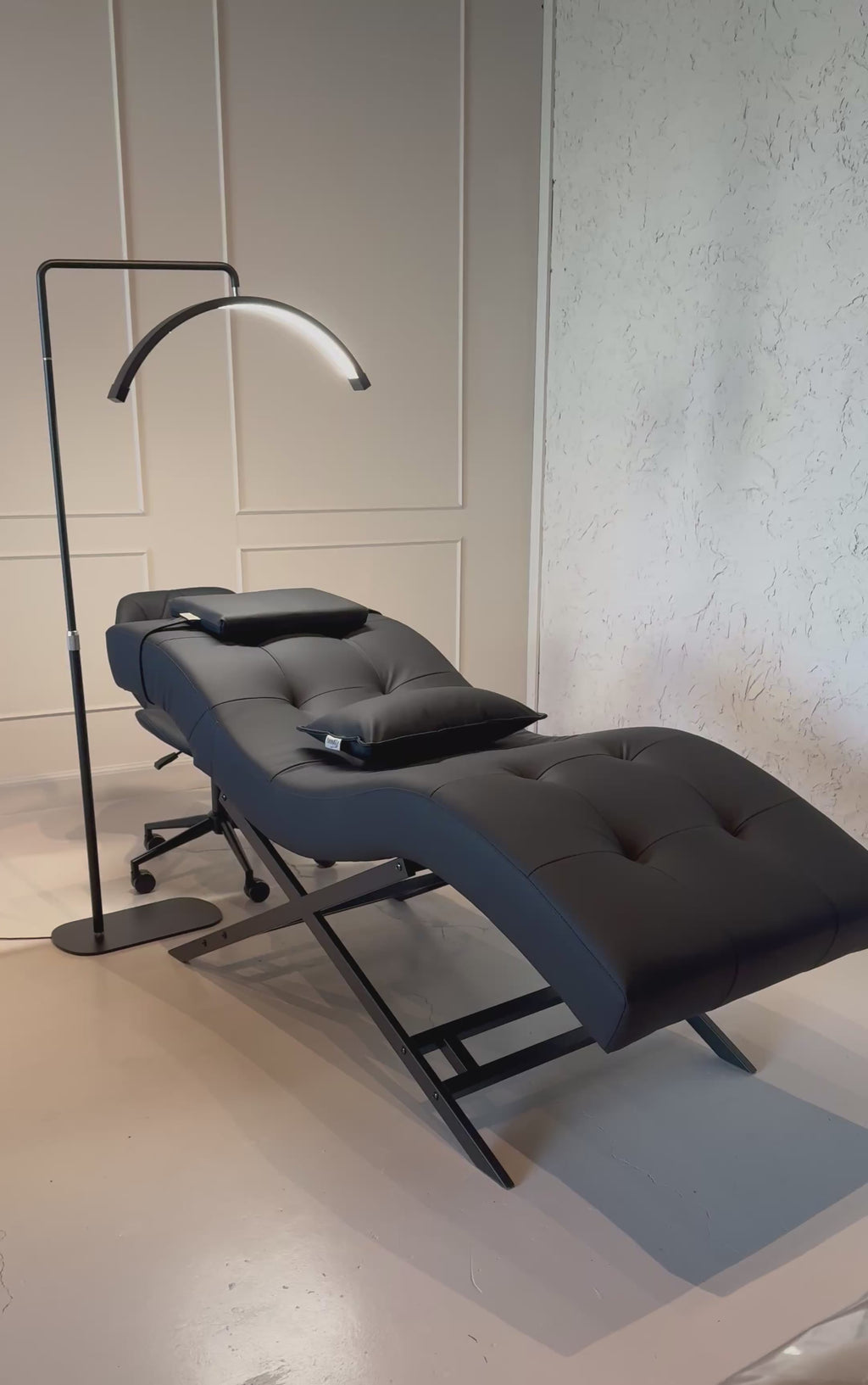 Leather Look Black With Black